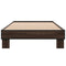 vidaXL Bed Frame without Mattress Brown Oak 75x190 cm Small Single
