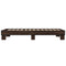 vidaXL Bed Frame without Mattress Brown Oak 75x190 cm Small Single