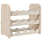 vidaXL Wine Rack 43x25x37 cm Solid Wood Pine