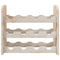 vidaXL Wine Rack 43x25x37 cm Solid Wood Pine