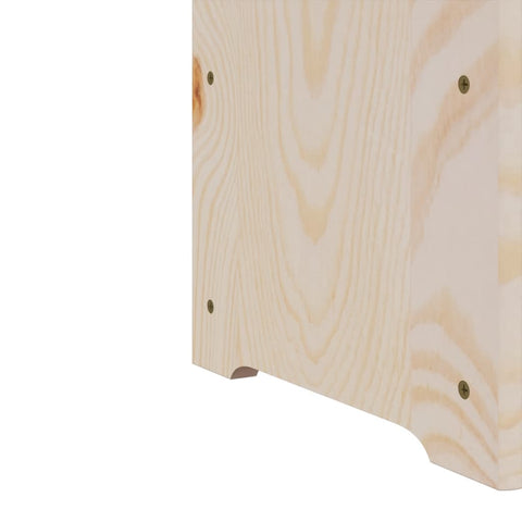 vidaXL Wine Rack with Top Board 43x25x37 cm Solid Wood Pine