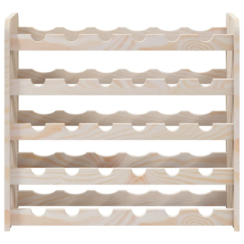 vidaXL Wine Rack 67.5x25x60 cm Solid Wood Pine