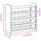 vidaXL Wine Rack with Top Board 67.5x25x60 cm Solid Wood Pine