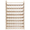 vidaXL Wine Rack with Top Board 72.5x25x111.5 cm Solid Wood Pine
