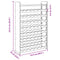 vidaXL Wine Rack with Top Board 72.5x25x111.5 cm Solid Wood Pine