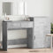 vidaXL 3 Piece Dressing Table Set Concrete Grey Engineered Wood