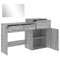 vidaXL 3 Piece Dressing Table Set Grey Sonoma Engineered Wood