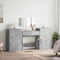 vidaXL 4 Piece Dressing Table Set Concrete Grey Engineered Wood