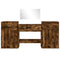 vidaXL 4 Piece Dressing Table Set Smoked Oak Engineered Wood