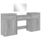 vidaXL 4 Piece Dressing Table Set Grey Sonoma Engineered Wood