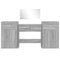 vidaXL 4 Piece Dressing Table Set Grey Sonoma Engineered Wood