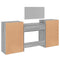 vidaXL 4 Piece Dressing Table Set Grey Sonoma Engineered Wood