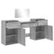vidaXL 4 Piece Dressing Table Set Grey Sonoma Engineered Wood