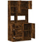 vidaXL Kitchen Cabinet Smoked Oak 95x50x180 cm Engineered Wood