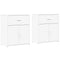 vidaXL Sideboards 2 pcs White 60x31x70 cm Engineered Wood