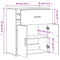 vidaXL Sideboards 2 pcs White 60x31x70 cm Engineered Wood