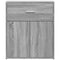 vidaXL Sideboards 2 pcs Grey Sonoma 60x31x70 cm Engineered Wood