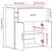 vidaXL Sideboards 2 pcs Grey Sonoma 60x31x70 cm Engineered Wood