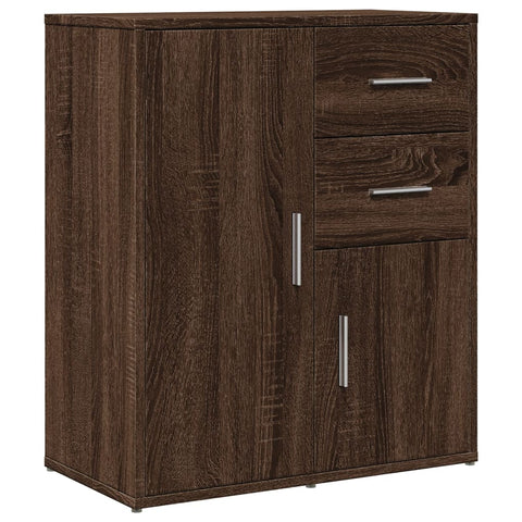 vidaXL Sideboards 2 pcs Brown Oak 60x31x70 cm Engineered Wood