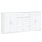 vidaXL Sideboards 3 pcs White 60x31x84 cm Engineered Wood