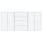 vidaXL Sideboards 3 pcs White 60x31x84 cm Engineered Wood