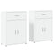 vidaXL Sideboards 2 pcs White 60x30x84 cm Engineered Wood