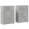 vidaXL Sideboards 2 pcs Concrete Grey 60x30x84 cm Engineered Wood