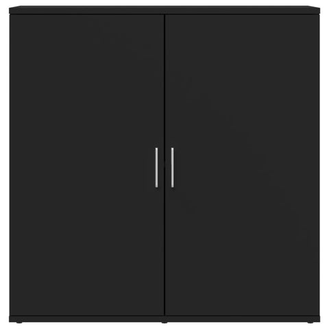 vidaXL Sideboards 2 pcs Black 79x38x80 cm Engineered Wood