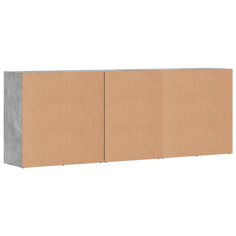 vidaXL Sideboards 3 pcs Concrete Grey Engineered Wood