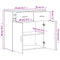 vidaXL Sideboards 2 pcs White 79x38x80 cm Engineered Wood