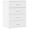 vidaXL Sideboards 2 pcs White 60x39x80 cm Engineered Wood