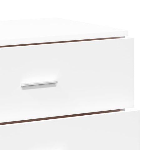 vidaXL Sideboards 2 pcs White 60x39x80 cm Engineered Wood