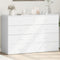 vidaXL Sideboards 2 pcs White 60x39x80 cm Engineered Wood