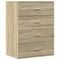 vidaXL Sideboards 2 pcs Sonoma Oak 60x39x80 cm Engineered Wood
