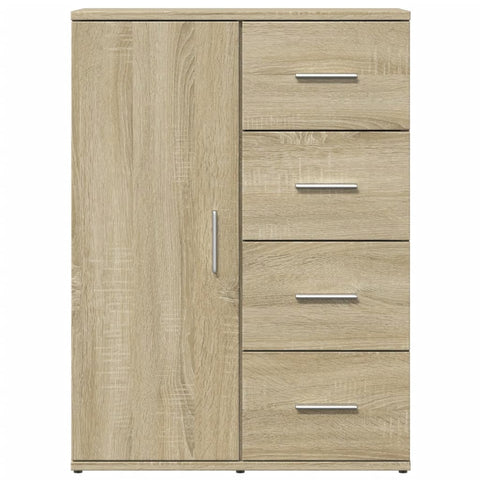 vidaXL Sideboards 2 pcs Sonoma Oak 59x39x80 cm Engineered Wood
