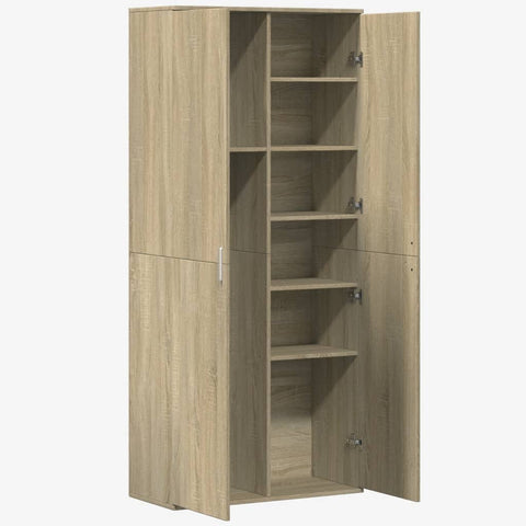 vidaXL Highboard Sonoma Oak 80x35x180 cm Engineered Wood