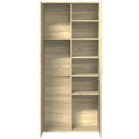 vidaXL Highboard Sonoma Oak 80x35x180 cm Engineered Wood