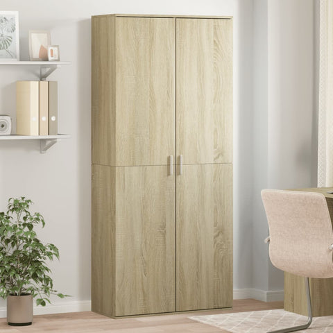 vidaXL Highboard Sonoma Oak 80x35x180 cm Engineered Wood