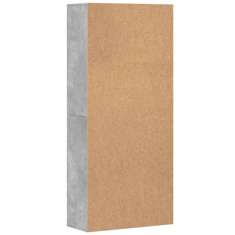 vidaXL Highboard Concrete Grey 80x35x180 cm Engineered Wood