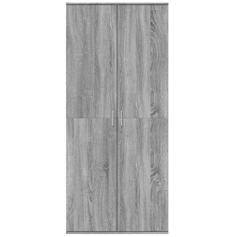 vidaXL Highboard Grey Sonoma 80x35x180 cm Engineered Wood