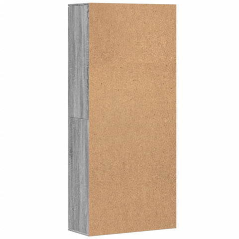 vidaXL Highboard Grey Sonoma 80x35x180 cm Engineered Wood