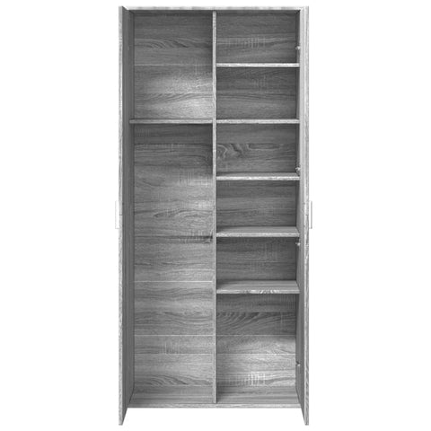 vidaXL Highboard Grey Sonoma 80x35x180 cm Engineered Wood