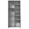 vidaXL Highboard Grey Sonoma 80x35x180 cm Engineered Wood