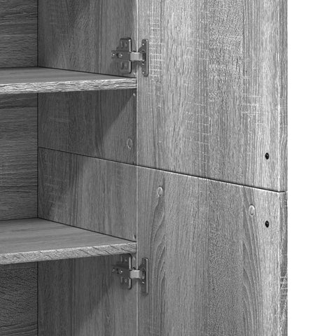 vidaXL Highboard Grey Sonoma 80x35x180 cm Engineered Wood