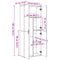vidaXL Highboard Concrete Grey 70x35x180 cm Engineered Wood