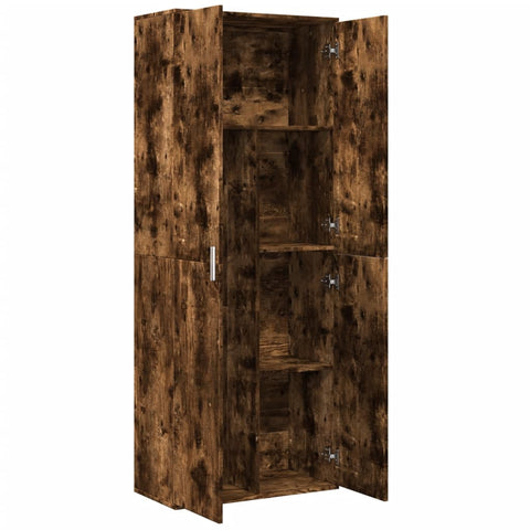 vidaXL Highboard Smoked Oak 70x35x180 cm Engineered Wood