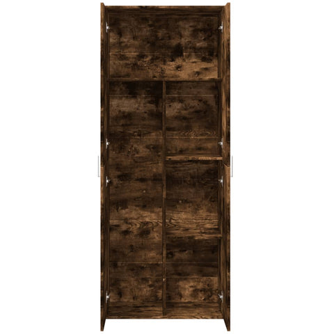 vidaXL Highboard Smoked Oak 70x35x180 cm Engineered Wood