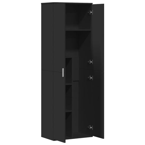 vidaXL Highboard Black 60x35x180 cm Engineered Wood