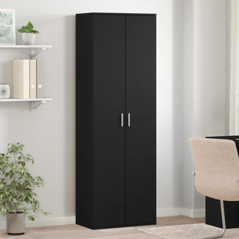 vidaXL Highboard Black 60x35x180 cm Engineered Wood