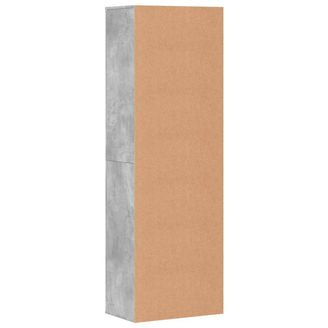 vidaXL Highboard Concrete Grey 60x35x180 cm Engineered Wood